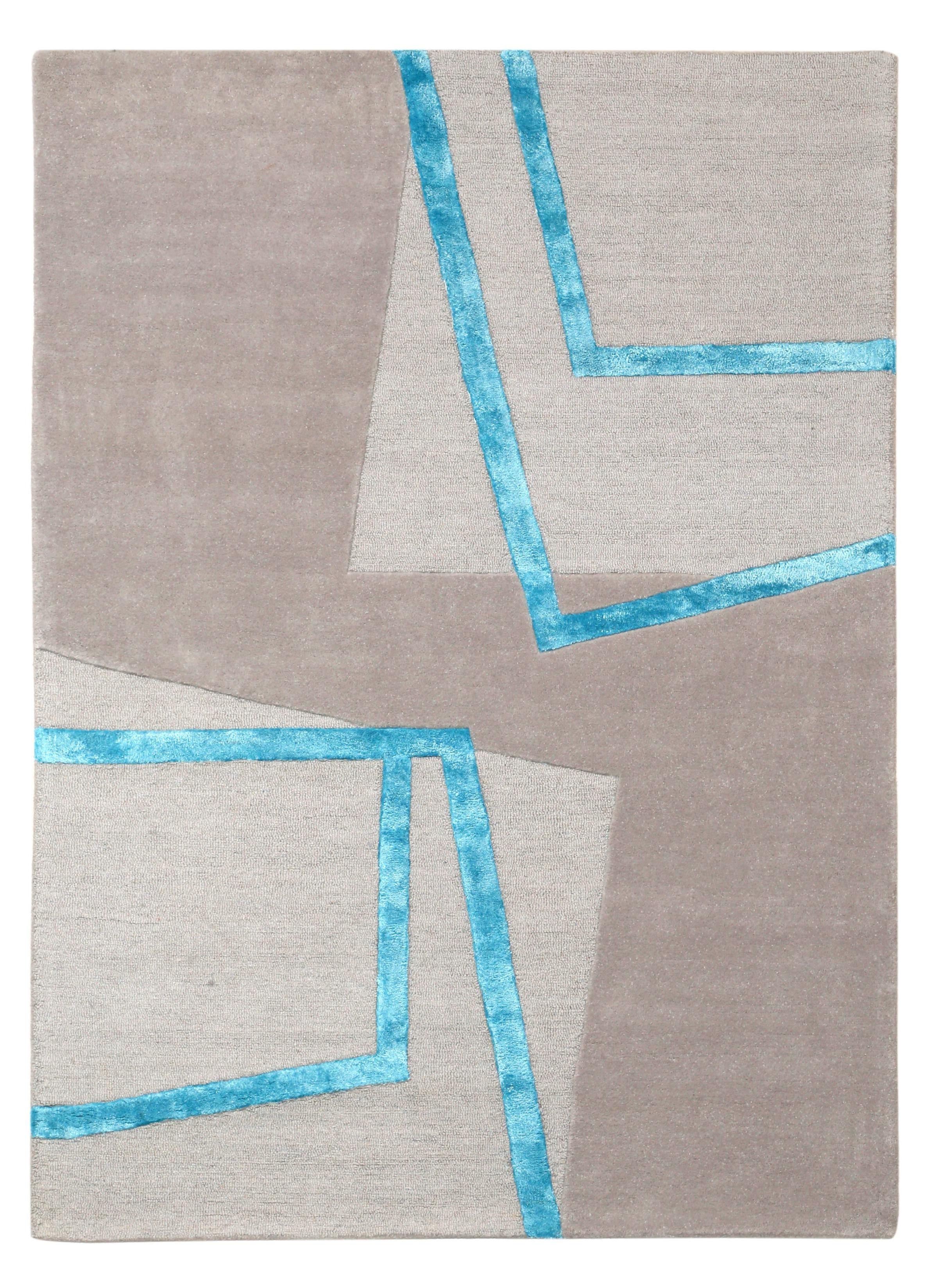 Moderne Incroyable Élégant tapis "Hampton" grec gris Best-Tapis de Nice Touch 